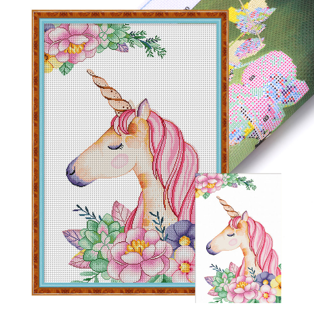 Spring Brand - Dream Garden - 50*75CM 11CT 3 Stamped Cross Stitch
