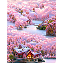 Load image into Gallery viewer, Dreamy Cloud Town 50*65CM(Picture) Full Round Drill Diamond Painting
