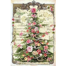 Load image into Gallery viewer, Huancan - Retro Poster - Rose Christmas Tree - 45*65CM 11CT 3 Stamped Cross Stitch
