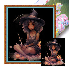 Load image into Gallery viewer, Huancan - Halloween Witch - 50*55CM 11CT 3 Stamped Cross Stitch
