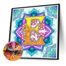 Load image into Gallery viewer, Mandala Letter E 30*30CM(Canvas) Full Round Drill Diamond Painting

