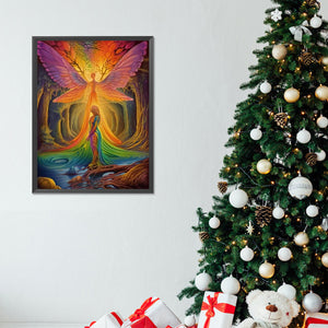 Woman And Fairy 30*40CM(Canvas) Full Round Drill Diamond Painting