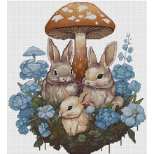 Load image into Gallery viewer, Joy Sunday - Rabbit Family - 40*47CM 14CT 2 Stamped Cross Stitch
