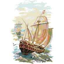Load image into Gallery viewer, Joy Sunday - Setting Sail - 29*43CM 14CT 2 Stamped Cross Stitch
