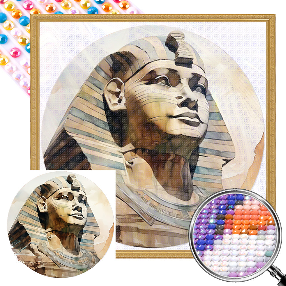 Sphinx 30*30CM(Picture) Full Round Drill Diamond Painting