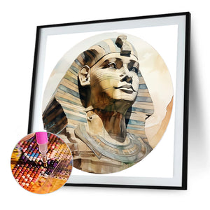 Sphinx 30*30CM(Picture) Full Round Drill Diamond Painting