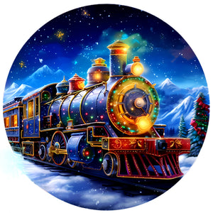 Christmas Train 30*30CM(Picture) Full Round Drill Diamond Painting