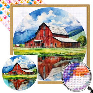 Log Cabin 30*30CM(Picture) Full Round Drill Diamond Painting