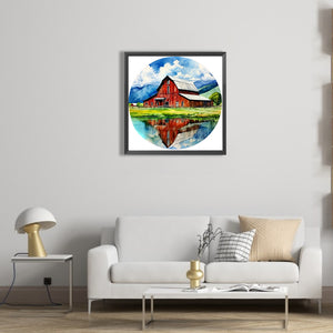 Log Cabin 30*30CM(Picture) Full Round Drill Diamond Painting