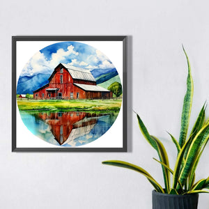 Log Cabin 30*30CM(Picture) Full Round Drill Diamond Painting