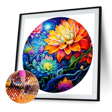 Load image into Gallery viewer, Lotus 30*30CM(Picture) Full Round Drill Diamond Painting

