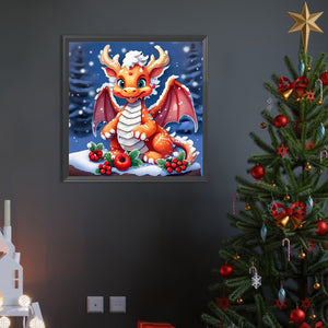 Little Dragon 40*40CM(Picture) Full Round Drill Diamond Painting