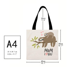 Load image into Gallery viewer, Canvas Bag-Sloth 40*40CM
