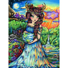 Load image into Gallery viewer, Girl 30*40CM(Canvas) Full Round Drill Diamond Painting

