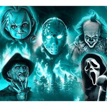 Load image into Gallery viewer, Halloween Horror Character 45*40CM(Canvas) Full Round Drill Diamond Painting
