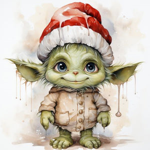 Little Yoda 30*30CM(Canvas) Full Round Drill Diamond Painting