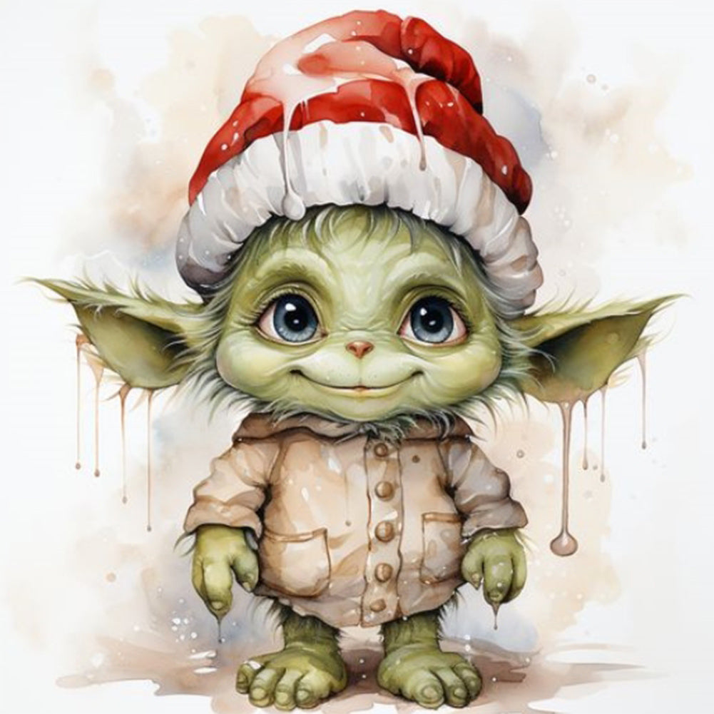 Little Yoda 30*30CM(Canvas) Full Round Drill Diamond Painting