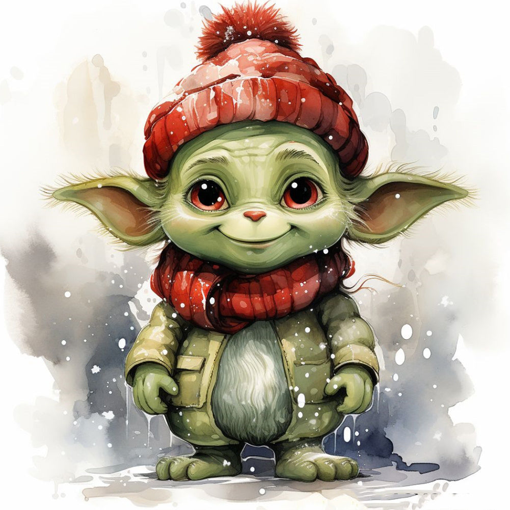 Little Yoda 30*30CM(Canvas) Full Round Drill Diamond Painting