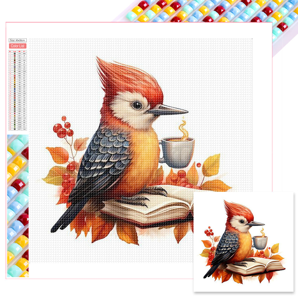 Autumn Animal Cup 30*30CM(Picture) Full Square Drill Diamond Painting