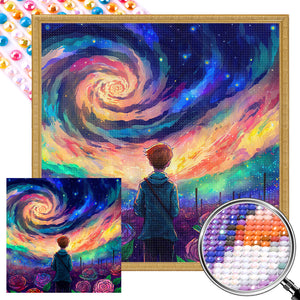 Under The Starry Sky 40*40CM(Picture) Full Round Drill Diamond Painting