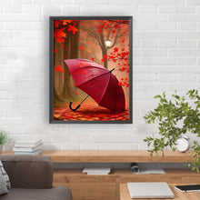 Load image into Gallery viewer, Red Umbrella In The Woods 30*40CM(Canvas) Full Round Drill Diamond Painting
