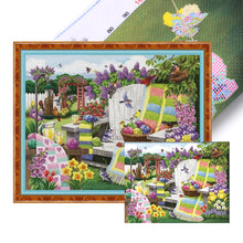 Load image into Gallery viewer, Yishu - Garden Weaving - 50*40CM 11CT 3 Stamped Cross Stitch
