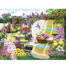 Load image into Gallery viewer, Yishu - Garden Weaving - 50*40CM 11CT 3 Stamped Cross Stitch
