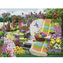 Load image into Gallery viewer, Yishu - Garden Weaving - 50*40CM 11CT 3 Stamped Cross Stitch

