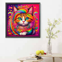 Load image into Gallery viewer, Colorful Cat 30*30CM(Canvas) Full Round Drill Diamond Painting
