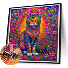 Load image into Gallery viewer, Colorful Cat 30*30CM(Canvas) Full Round Drill Diamond Painting
