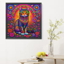 Load image into Gallery viewer, Colorful Cat 30*30CM(Canvas) Full Round Drill Diamond Painting
