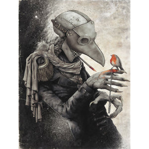 He And Birds 30*40CM(Canvas) Full Round Drill Diamond Painting