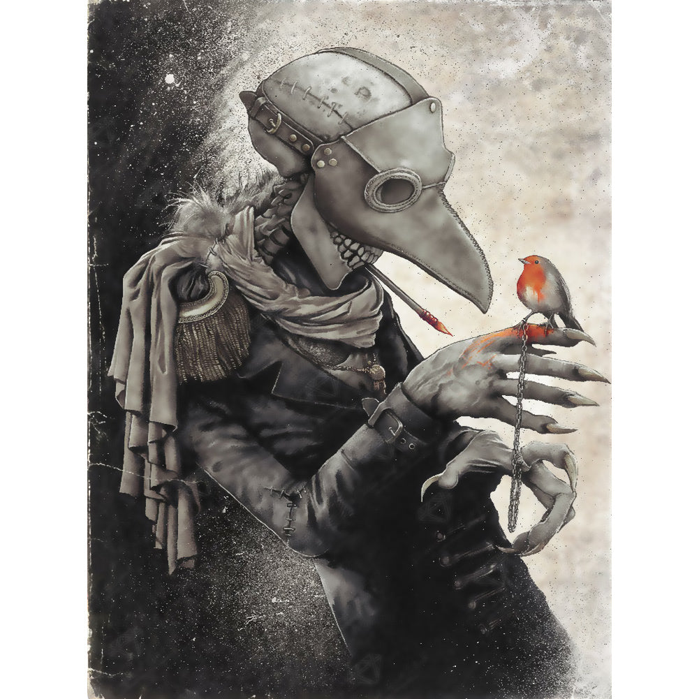 He And Birds 30*40CM(Canvas) Full Round Drill Diamond Painting