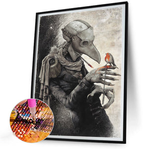 He And Birds 30*40CM(Canvas) Full Round Drill Diamond Painting