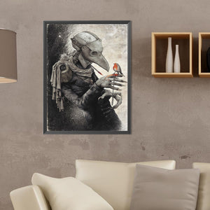He And Birds 30*40CM(Canvas) Full Round Drill Diamond Painting
