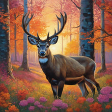 Load image into Gallery viewer, Deer 40*40CM(Canvas) Full Round Drill Diamond Painting
