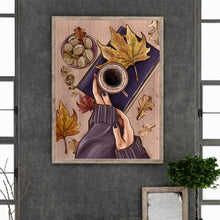 Load image into Gallery viewer, Woman&#39;S Hands And Coffee 30*40CM(Canvas) Full Round Drill Diamond Painting
