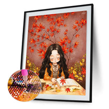 Load image into Gallery viewer, Girl With Autumn Vibe 40*50CM(Canvas) Full Round Drill Diamond Painting
