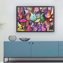 Load image into Gallery viewer, Yishu - Colorful Guitar - 60*40CM 11CT 3 Stamped Cross Stitch
