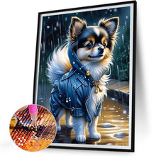 Load image into Gallery viewer, Dog In Clothes 30*40CM(Canvas) Full Round Drill Diamond Painting
