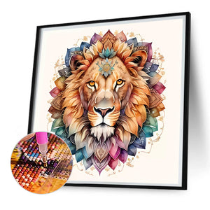 Lion 30*30CM(Picture) Full Square Drill Diamond Painting