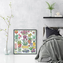Load image into Gallery viewer, Joy Sunday - Flowers In The Botanical Garden - 33*38CM 14CT 2 Stamped Cross Stitch
