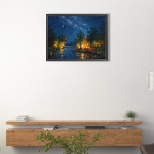 Forest 40*30CM(Picture) Full Square Drill Diamond Painting