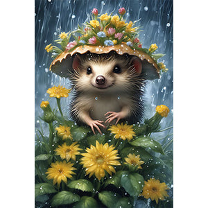 Hedgehog 30*45CM(Canvas) Full Round Drill Diamond Painting