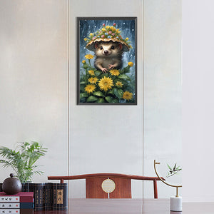 Hedgehog 30*45CM(Canvas) Full Round Drill Diamond Painting