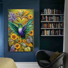 Load image into Gallery viewer, Yishu - Sunflowers And Hummingbirds - 35*60CM 11CT 3 Stamped Cross Stitch

