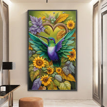 Load image into Gallery viewer, Yishu - Sunflowers And Hummingbirds - 35*60CM 11CT 3 Stamped Cross Stitch
