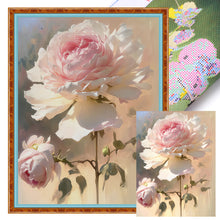 Load image into Gallery viewer, Mona Lisa Brand - Camellias - 50*63CM 11CT 3 Stamped Cross Stitch
