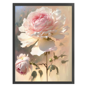 Mona Lisa Brand - Camellias - 50*63CM 11CT 3 Stamped Cross Stitch