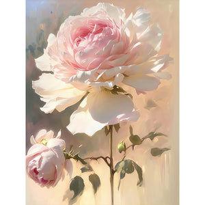 Mona Lisa Brand - Camellias - 50*63CM 11CT 3 Stamped Cross Stitch
